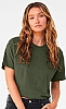 Camiseta corta de punto Mujer - Color Military Green