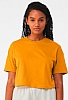 Camiseta corta de punto Mujer - Color Mustard