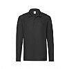 Polo Adulto Premium Long Sleeve Makito - Color Negro