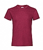 Camiseta Valueweight Nia Fruit Of The Loom - Color Rojo Jaspeado