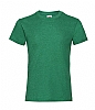 Camiseta Valueweight Nia Fruit Of The Loom - Color Verde Jaspeado