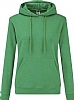 Sudadera Fruit of the Loom Capucha Mujer - Color Retro Heather Green