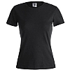 Camiseta Mujer Color Keya 180gr - Color Negro
