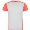 Camiseta Tecnica Hombre Zolder Infantil Roly - Color Blanco/Coral Fluor Vigore