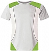 Camiseta Tecnica Giro Woman Acqua Royal - Color Blanco / Verde Fluor