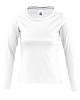 Camiseta Mujer Manga Larga Blanca Majestic Sols - Color Blanco