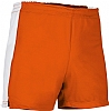 Pantalon Corto Deporte Milan Valento - Color Naranja/Blanco