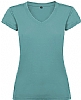 Camiseta Mujer Cuello Pico Victoria Roly - Color Azul Dusty 267