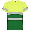 Camiseta Alta Visibilidad Delta Roly - Color Verde Jardin / Amarillo Fluor