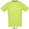Camiseta Tecnica Sporty Sols - Color Verde Manzana
