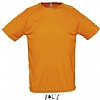 Camiseta Tecnica Sporty Sols - Color Naranja Flor