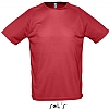 Camiseta Tecnica Sporty Sols - Color Rojo
