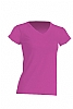 Camiseta Regular Lady Cuello Pico - Color Fucsia