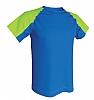 Camiseta Tecnica Dynamic Combo Aqua Royal - Color Royal/Verde Flor
