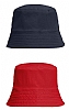 Sombrero Pescador Bucket Nylon Sols - Color Fr Navy/Bri Red
