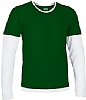 Camiseta Premium Denver Valento - Color Verde Botella/Blanco