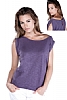Camiseta Chica Marsella - 100% alg. - Punto slub 155 grs. - Estilo actual semientallado - Cuello barco - Bocamanga con vuelta - Detalle cinta color y boton automatico en espalda.