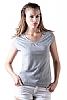 Camiseta Chica Cannes - 100% alg. - Punto liso 160 grs. - Cuello, bocamangas, bajo y laterales en punto canale 2x2 - Cuello redondeado ligeramente frucido. Hombre ver Ref. 6400