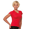 Camisetas B&C Remember - 197.42. Camiseta chica entallada cuello pico B&C - 220 grs. 100% alg. Peinado
