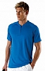 Polo Tecnico Zip Neck Tee - 100% poliester Dry-Fit transpirable - Polo sin cuello de manga corta ranglan - Acabado de doble aguja en mangas y bajo. Marca Kariban.
