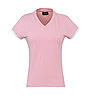Camisetas Chica punto liso Color - 95% algod�n 5% elastane 200grs
Cuello V
Detalle de color en mangas