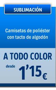 Camisetas personalizadas en sublimacion