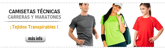 Camisetas T&eacute;cnicas Running