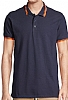 Polo Hombre Pasadena Sols - Color French Marino/Naranja Fluor