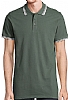 Polo Hombre Pasadena Sols - Color Verde Bosque/Blanco