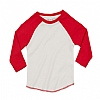 Camiseta Bebe Algodon Organico Superstar - Color Blanco/Rojo