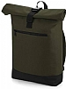 Mochila Roll-Top Bagbase - Color Verde Militar / Negro