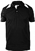 Polo Tecnico Deportivo Point Anbor - Color Negro / Blanco