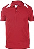 Polo Tecnico Deportivo Point Anbor - Color Rojo / Blanco