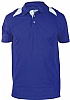 Polo Tecnico Deportivo Point Anbor - Color Royal / Blanco