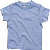 Camiseta Bebe Manga Corta Babybugz - Color Heather Blue Organic