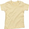 Camiseta Bebe Manga Corta Babybugz - Color Soft Yellow