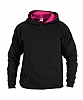 Sudadera Infantil Capucha Neon Anbor - Color Negro/Fucsia Fluor