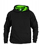 Sudadera Capucha Neon Anbor - Color Negro/Verde Fluor