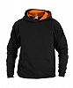 Sudadera Infantil Capucha Neon Anbor - Color Negro/Naranja