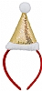 Diadema Gorro Navidad Jolly Cifra - Color Dorado/Rojo
