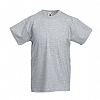 Camiseta Infantil Original Fruit Of The Loom - Color Gris Jaspeado