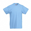 Camiseta Infantil Original Fruit Of The Loom - Color Azul Cielo