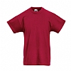Camiseta Infantil Original Fruit Of The Loom - Color Rojo Ladrillo