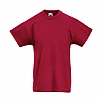 Camiseta Infantil Original Fruit Of The Loom - Color Rojo Ladrillo