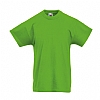 Camiseta Infantil Original Fruit Of The Loom - Color Verde Lima