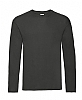 Camiseta Manga Larga Original Fruit Of The Loom - Color Grafito Claro