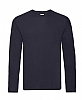 Camiseta Manga Larga Original Fruit Of The Loom - Color Marino