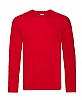 Camiseta Manga Larga Original Fruit Of The Loom - Color Rojo