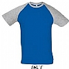Camiseta Funky Sols - Color Azul Royal/Gris