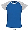 Camiseta Mujer Milky Sols - Color Azul Royal/Gris